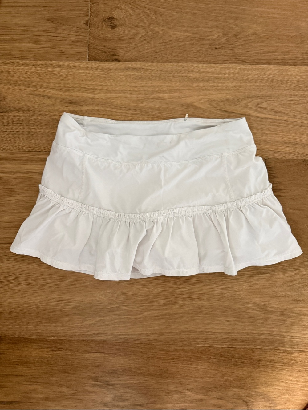 Vintage Lululemon White Ruffle Tennis Skirt